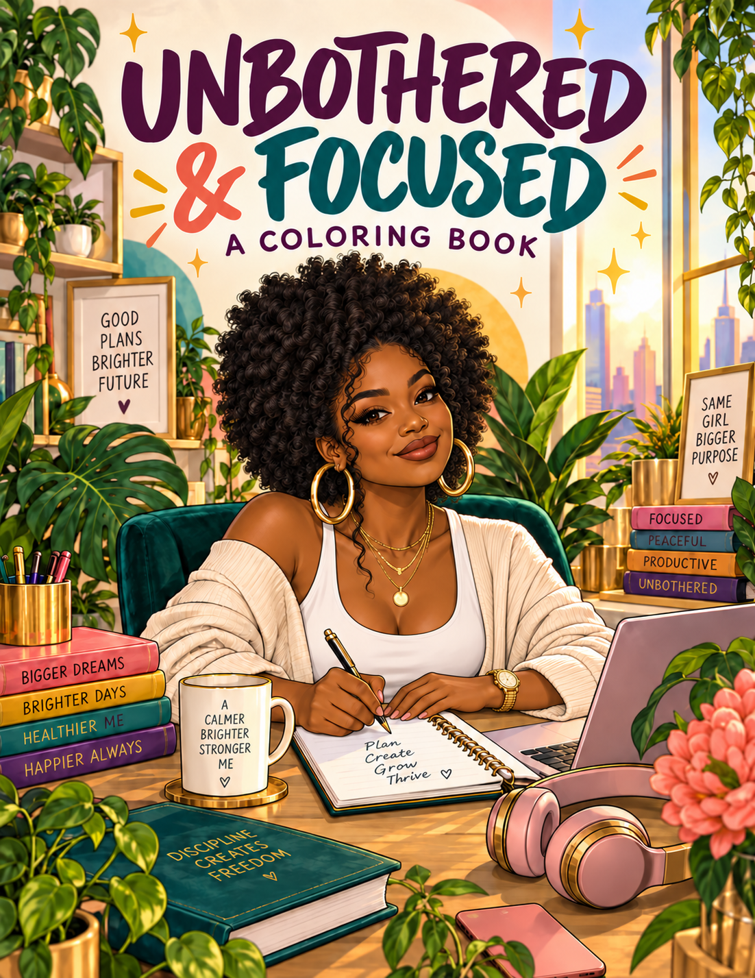 Unbothered & Focused Coloring Book